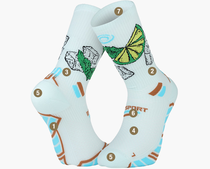 Chaussettes Trail Ultra Nutrisocks Collector moscow mule